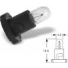 Žiarovka 12V 1,4W čierna