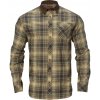HÄRKILA Pánska košeľa Driven Hunt Flannel Light Teak Check L