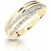 Cutie Jewellery Trblietavý prsteň zo žltého zlata Z6716-3352 10 X 1