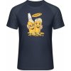 Mymate Predĺžené Tričko MY111 - Pivný motív - Na zdravie - Navy / Heather Navy - M - Pánske