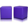 EMI taburetka kocka fialová