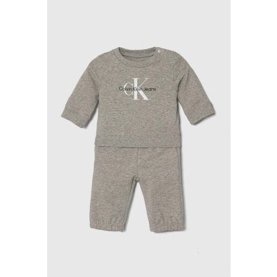 Calvin Klein Jeans Tepláková súprava pre bábätká šedá IN0IN00011.9BYX