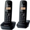 Panasonic KX-TG1612FXH telefon bezsnurovy DECT / sivy 2x KX-TG1612FXH