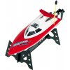 RC Závodný motorový čln FT008 DO červený - na hladine otáčateľný-MOVEO