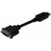 DIGITUS DisplayPort - DVI Adapt/ Konverter, DP-DVI, 15cm, Čierna