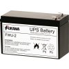 FIAMM Baterie - FUKAWA FWU-2 náhradní baterie za RBC2 (12V/7,2Ah, Faston 250), životnost 5let