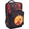 Školský batoh LEGO Ninjago s viacerými priehradkami, čierny, červený, viacfarebný, 23 l