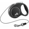 Vodítko Flexi Black Design lanko XS čierne 3m