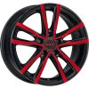 Alu disk MAK MILANO 6.5x16, 5x114.3, 76, ET40 BLACK AND RED