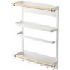 Veľký magnetický držiak Yamazaki Tosca Magnetic Side Rack, široký / biely