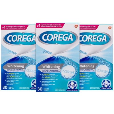 Corega Tabs Whitening U 3 x 30 ks