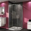 Sprchový kút štvrťkruh 80x80 cm Hüppe Next 140603.069.322