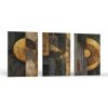 Abstrakt Zlaté lúče |Zvýhodnená sada 3 obrazov Rozmery obdĺžnik: 40x60