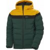 Pánska lyžiarska bunda Helly Hansen, BOSSANOVA PUFFY JACKET tmavo zelená,žltá,čierna S