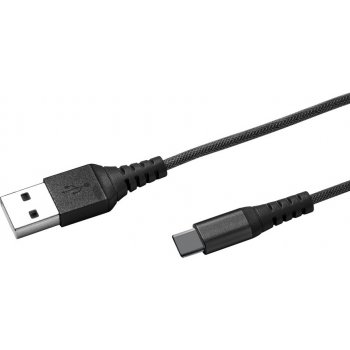 Celly USBTYPECNYLBK USB-C konektor, nylonový, 1m, černý