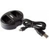 nabíjačka Foto Dual Quick Canon LP-E6 USB