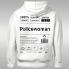 Policewoman Label dámska mikina s kapucňou