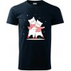 Mačky vo svetri - Klasické pánske tričko vyššej gramáže - 2XL ( Tmavomodrá (takmer čierna) )