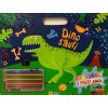 Dinosauři omalovánky s pastelkam…