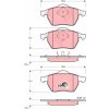 TRW Sada brzdových platničiek kotúčovej brzdy GDB1275