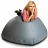 INTERMEDIC SK - Sedací vak MAXI 140x70 cm | extra veľký vak na sedenie a ležanie, 570 l E15 - Sivá tmavá