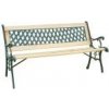 Strend Pro Záhradná lavička GODIVA, 122x54x73 cm, drevo/plast
