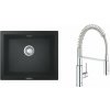 Súprava kuchynská batéria Grohe Get 30361000, granitový drez Grohe K700 31654AP0