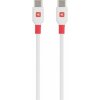 Nabíjací kábel USB C USB C, 1,2 m, SKROSS, biely