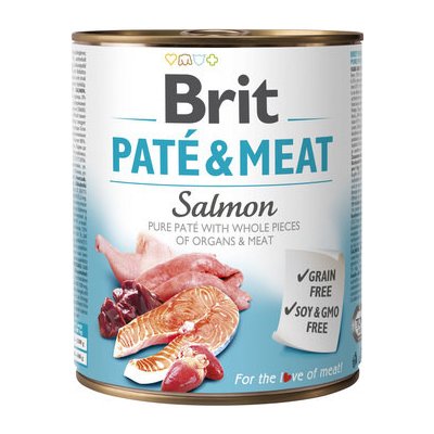 Brit Paté & Meat Salmon 0,8 kg