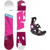 Raven Style Pink dámský snowboard + Raven Fastec FT360 black/fuchsia dámské snowboardové vázání - 150 cm + M (EU 39-42)