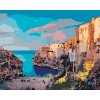 ZUTY Maľovanie podľa čísel - JARNÁ PANORAMA MESTA POLIGNANO Rámovanie: vypnuté plátno na rám, Rozmer: 80x100 cm
