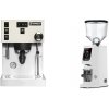 Rancilio Silvia PRO X, white + Eureka Atom W 65, white