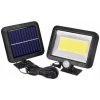 LAMPA SOLRANA SOLÁRNY PANEL SNÍMAČ POHYBU VONKAJŠÍ SÚMRAK SADA 100 LED
