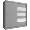 Šatníková skriňa MIA 3 - 200, Grafit