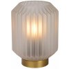LUCIDE 45595/01/31 SUENO Lampička E14 1x40W biela, matné zlato/mosadz