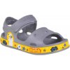 Detské plážovky Coqui 8851 grey/yellow Veľkosť: 21-22
