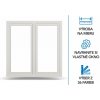 Dvojkrídlové plastové okno STANDARD