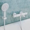 HANSGROHE Ecostat Comfort vaňový termostat na stenu, pre 2 spotrebiče, matná biela, 13114700