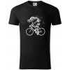 Cyklo kostra - Tričko z organickej bavlny - XL ( Čierna )