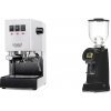 Gaggia New Classic EVO BC, white + Eureka Helios 65, black