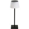 Immax 08492L BONITO stolové svietidlo LED 4W 200lm 3000-6000K IP 44, biela, čierna, solárny panel, stmievateľná