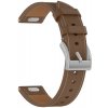 Techsuit – remienok na hodinky 18 mm (W073) pre Huawei Watch GT 4 (41 mm) / W1 / Honor Watch S1 / Garmin Venu 2S / Vivoactive 4S – hnedý