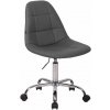 Kancelárske kreslo Reims z umelej kože, sivá