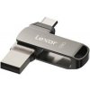 USB flashdisk Lexar JumpDrive D400 Dual, 128GB (LJDD400128G-BNQNG) sivý