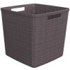 CURVER JUTE 17L Košík kocka 28 x 28 x 27 cm, tmavo sivý 01906-G44