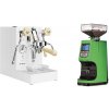 Lelit Mara PL62X V2, white + Eureka Atom 60, kawasaki green