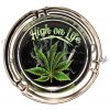 WeedShop Sklenený popolník - Cannabis Skull Varianty: High on life