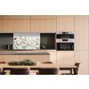 DIMEX | Dibond doska za kuchynskú linku | DBW-10060-144 Kvetinový vzor | 100 x 60 cm + Dibond obkladová doska Dimex do kuchyne Kvetinový vzor v rozmere 100 x 60 cm + lepidlo zadarmo