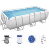 BESTWAY Power Steel Bazénový set 404 x 201 x 100 cm, kartušová filtrácia 56441