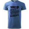 1984 v kocke - Klasické pánske tričko vyššej gramáže - M ( Svetlomodrá )